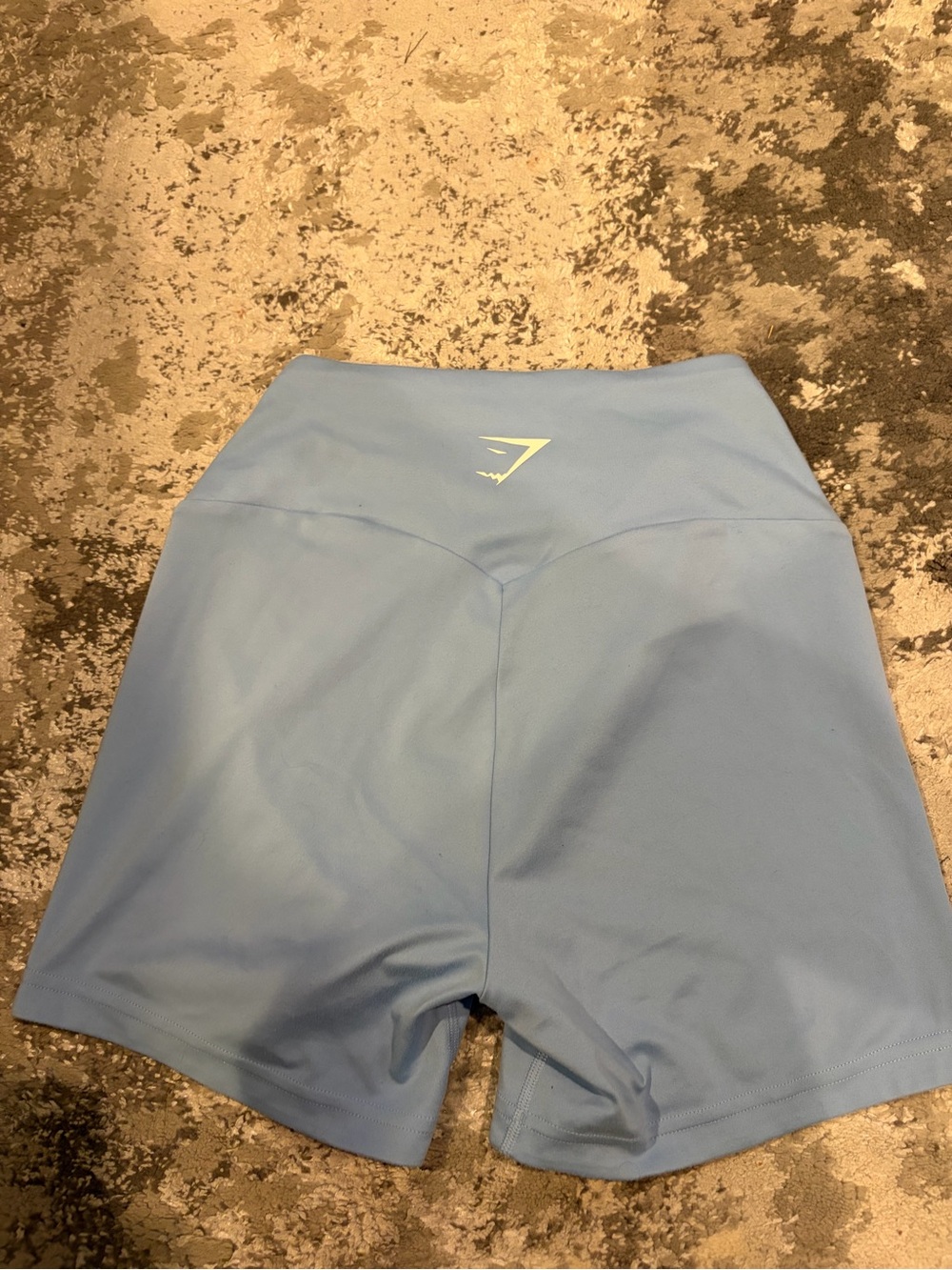 Gymshark Light Blue High-Rise Bike Shorts - Picture 2 of 2